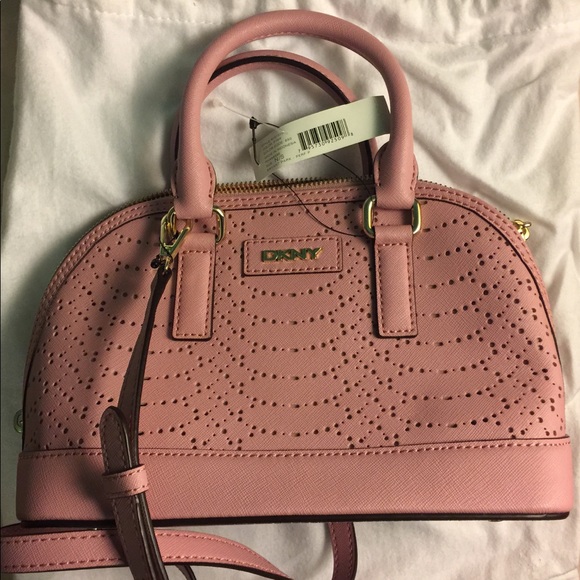 DKNY Bryant Park Dome Pink Leather Mini Satchel - Picture 3 of 12